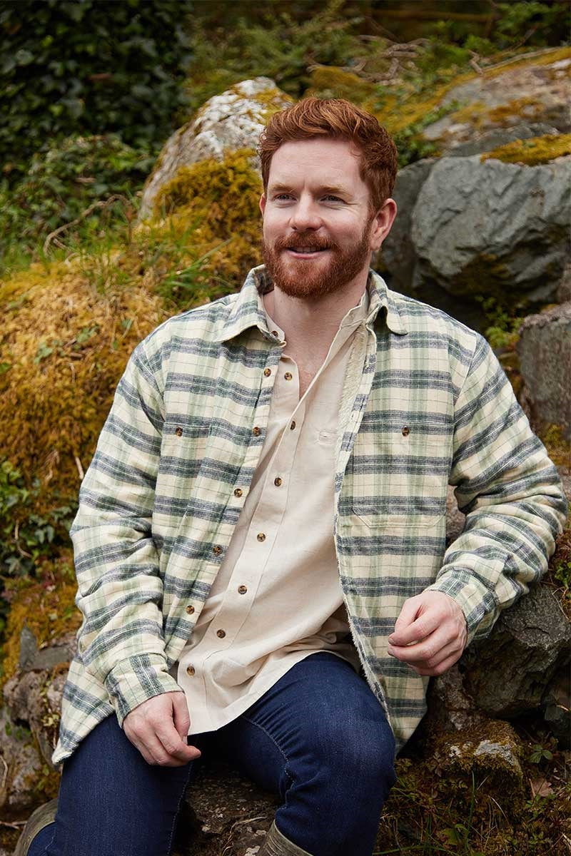 Fleece flannel shirt best sale