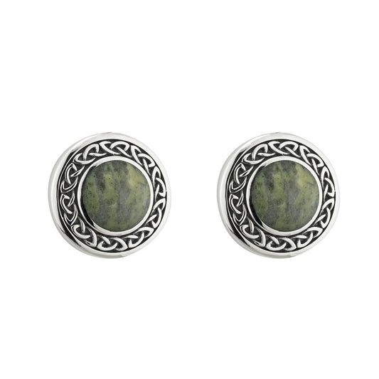 Solvar Sterling Silver Connemara Post Earrings