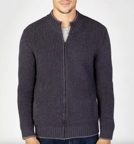 Men's Rockbrook Zipped Ribbed Cardigan